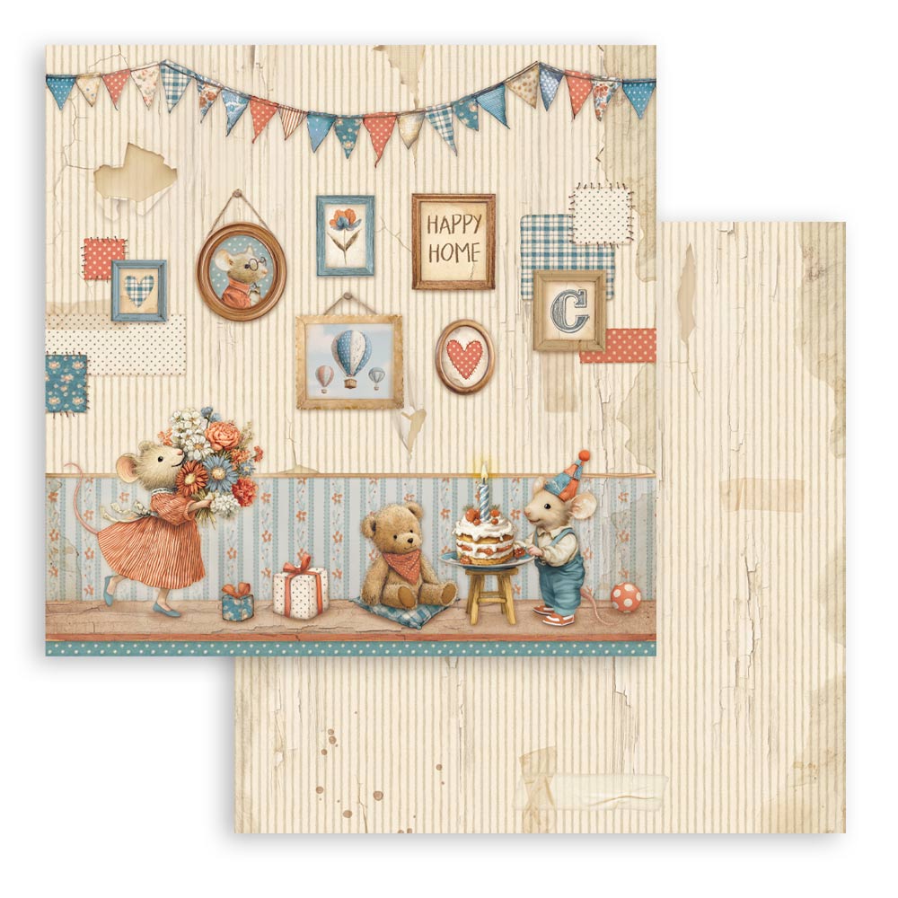 Stamperia – Blocco scrapbooking 30,5 × 30,5 cm – 10 fogli fronte-retro - Family - immagine 10