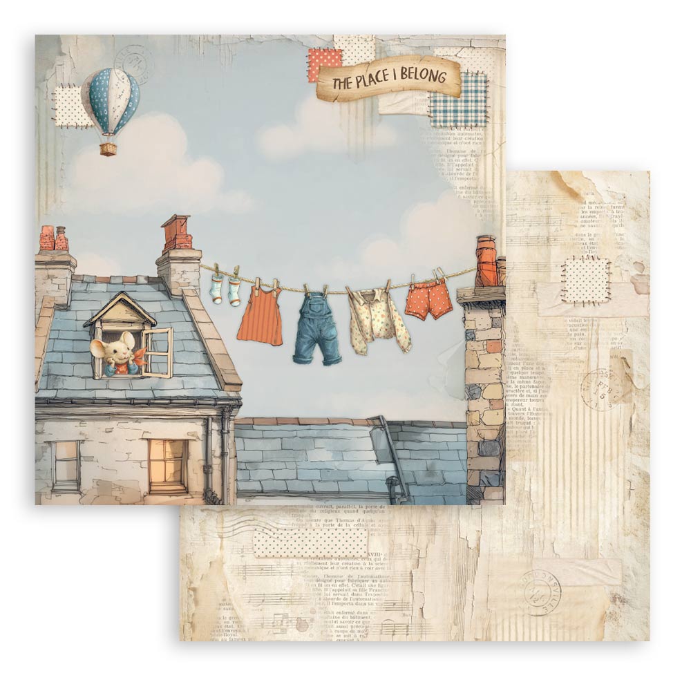 Stamperia – Blocco scrapbooking 30,5 × 30,5 cm – 10 fogli fronte-retro - Family - immagine 13
