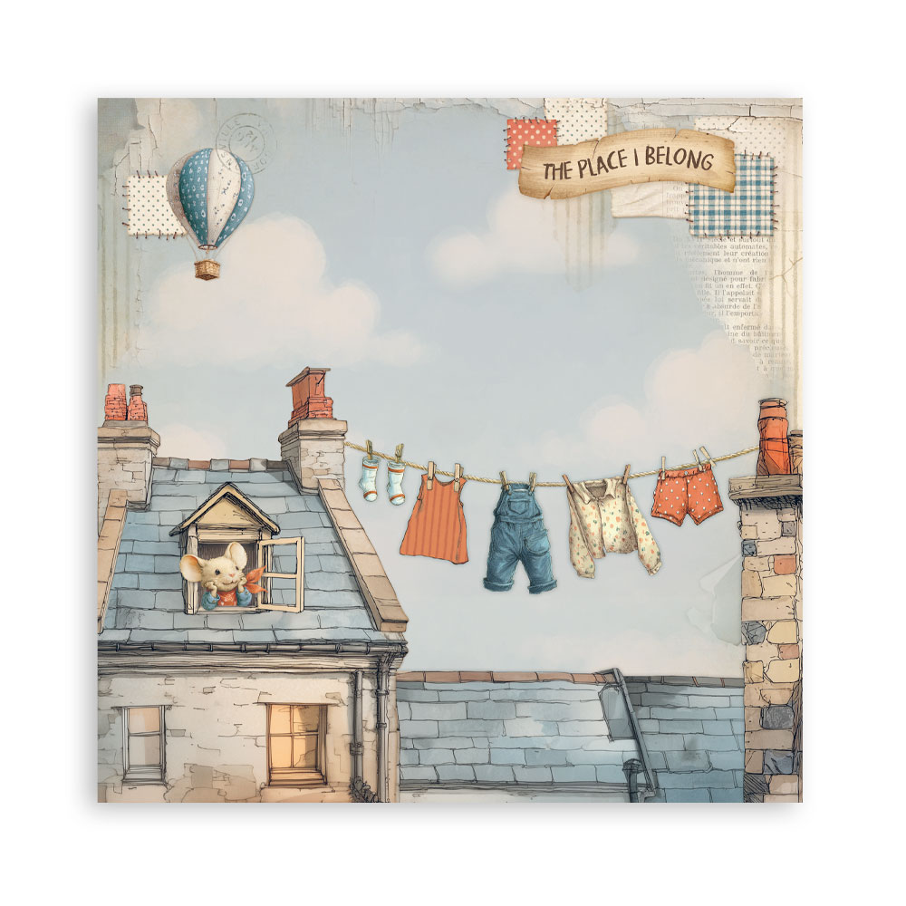 Stamperia – Blocco scrapbooking 30,5 × 30,5 cm – 10 fogli fronte-retro - Family - immagine 14