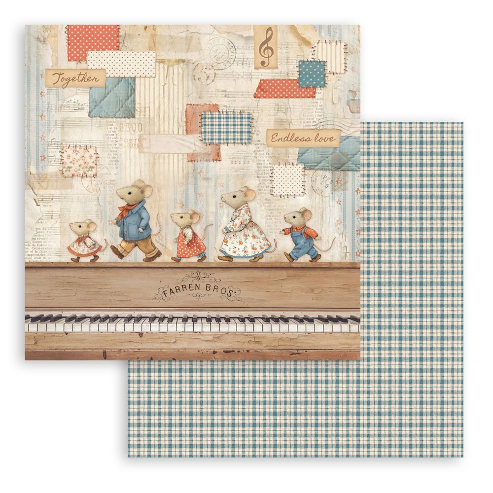 Stamperia – Blocco scrapbooking 30,5 × 30,5 cm – 10 fogli fronte-retro - Family - immagine 16