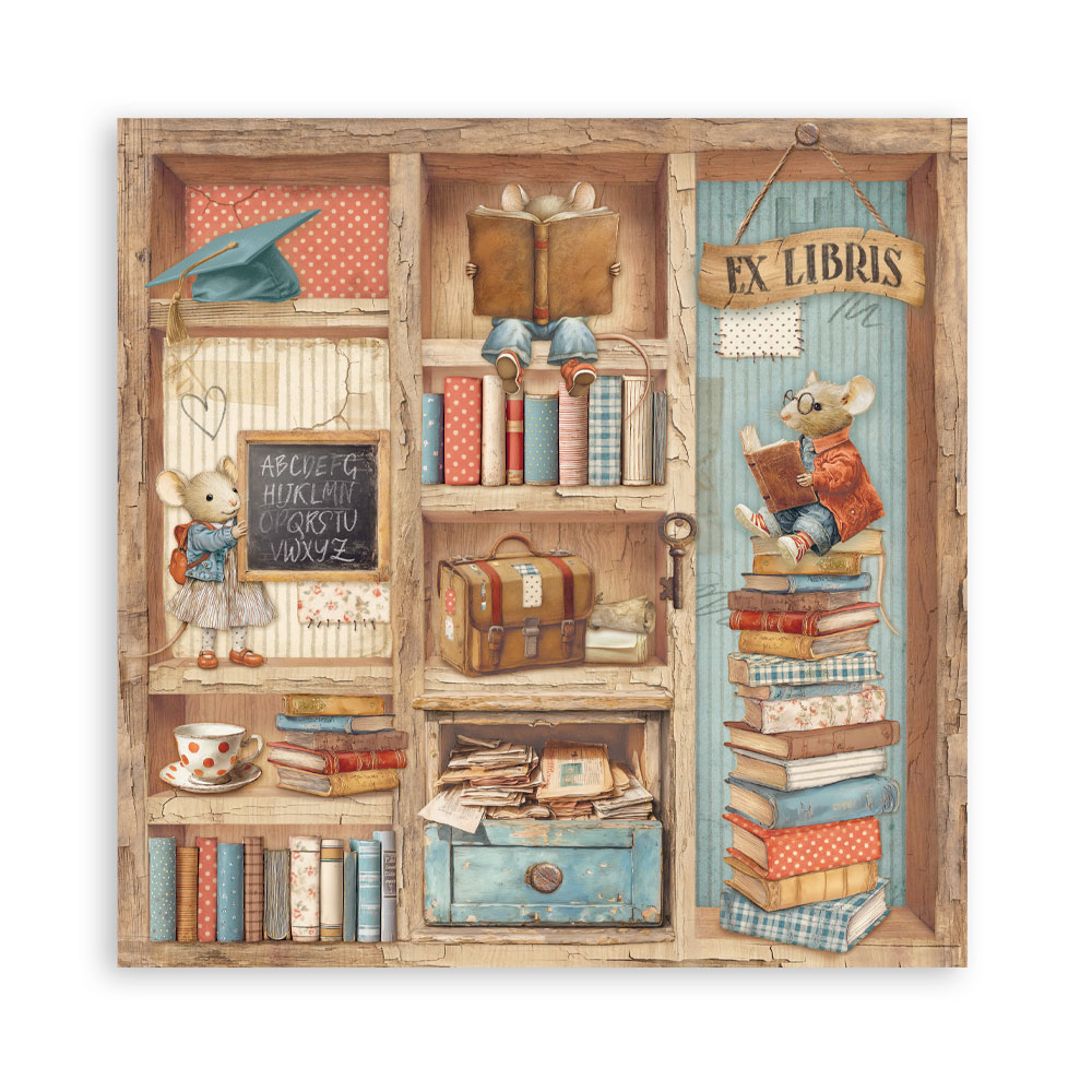 Stamperia – Blocco scrapbooking 30,5 × 30,5 cm – 10 fogli fronte-retro - Family - immagine 23
