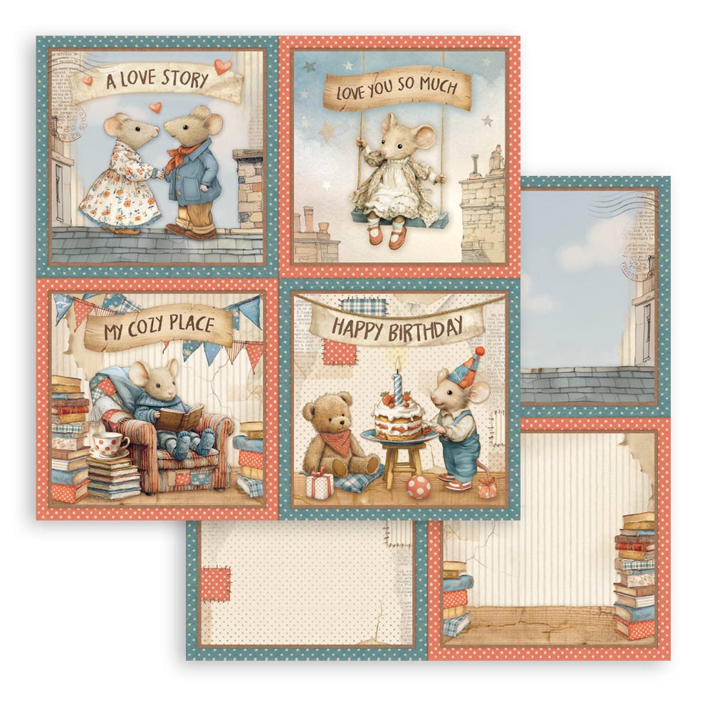 Stamperia – Blocco scrapbooking 30,5 × 30,5 cm – 10 fogli fronte-retro - Family - immagine 25