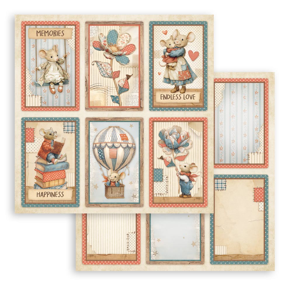 Stamperia – Blocco scrapbooking 30,5 × 30,5 cm – 10 fogli fronte-retro - Family - immagine 28