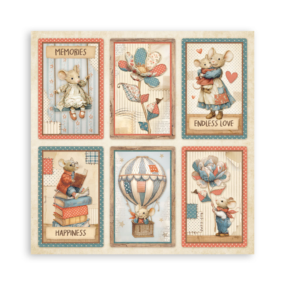 Stamperia – Blocco scrapbooking 30,5 × 30,5 cm – 10 fogli fronte-retro - Family - immagine 29