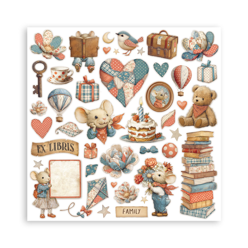 Stamperia – Blocco scrapbooking 30,5 × 30,5 cm – 10 fogli fronte-retro - Family - immagine 34