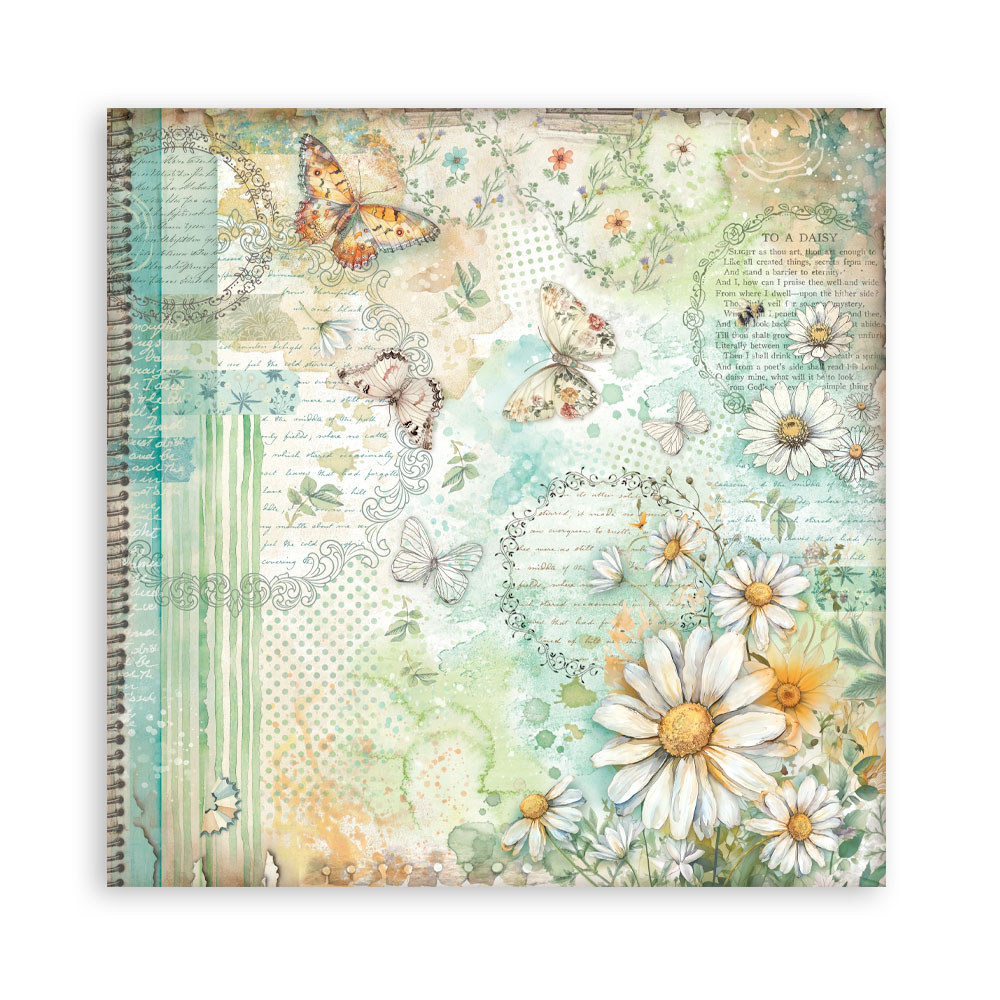 Stamperia – Blocco scrapbooking 30,5 × 30,5 cm – 10 fogli fronte-retro - Daisy Art - immagine 4
