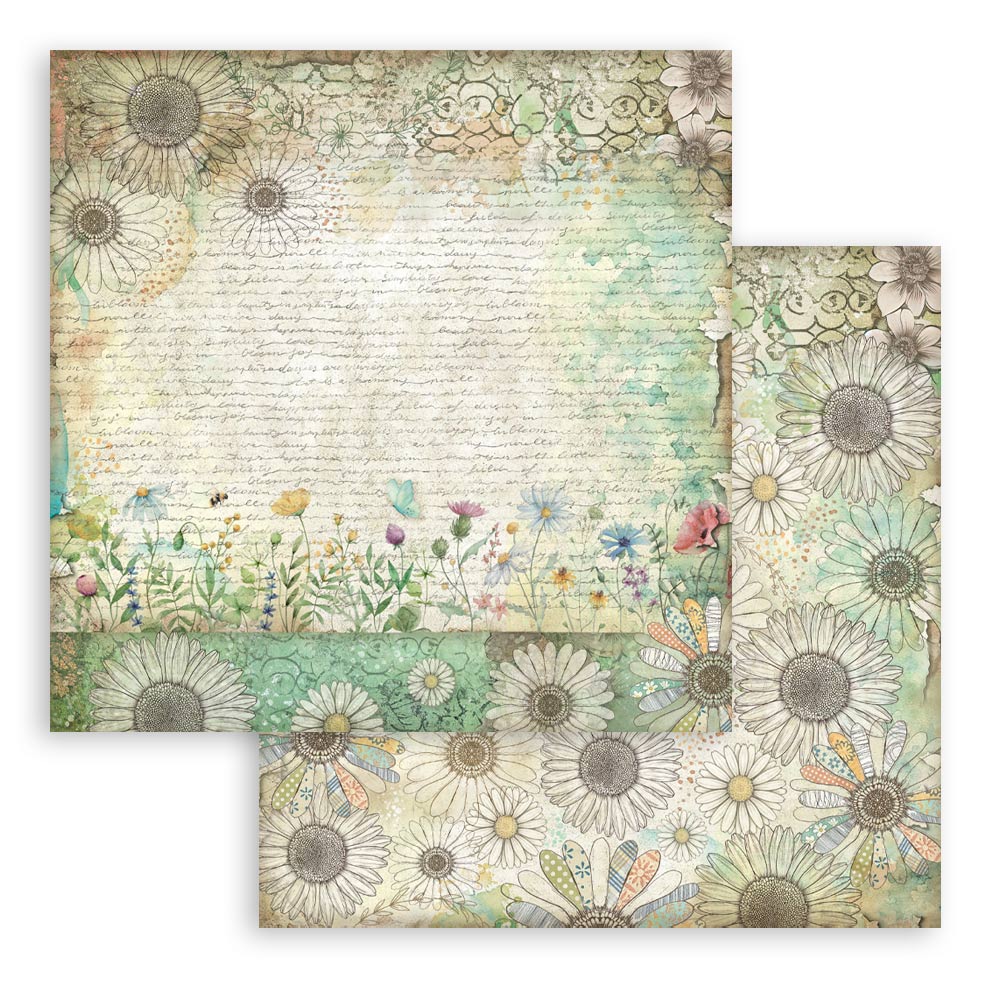 Stamperia – Blocco scrapbooking 30,5 × 30,5 cm – 10 fogli fronte-retro - Daisy Art - immagine 9
