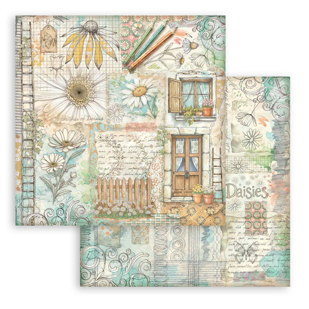 Stamperia – Blocco scrapbooking 30,5 × 30,5 cm – 10 fogli fronte-retro - Daisy Art - immagine 12