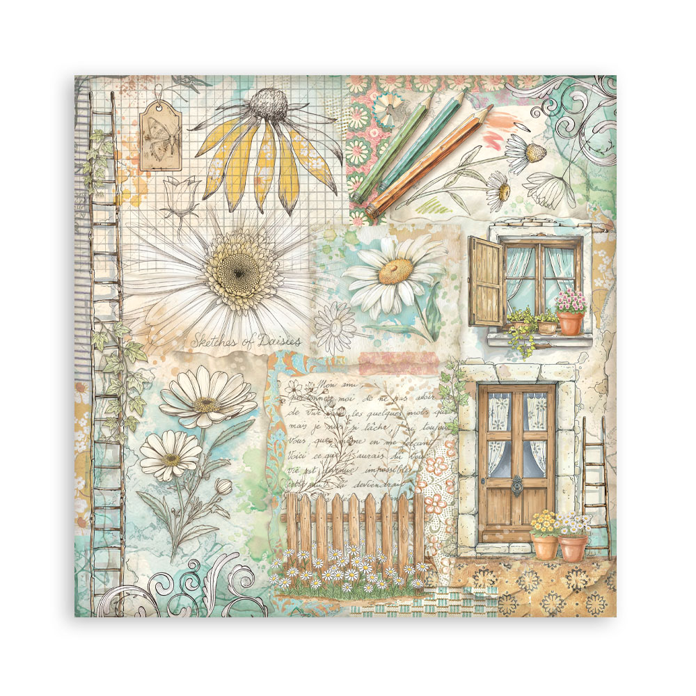Stamperia – Blocco scrapbooking 30,5 × 30,5 cm – 10 fogli fronte-retro - Daisy Art - immagine 13
