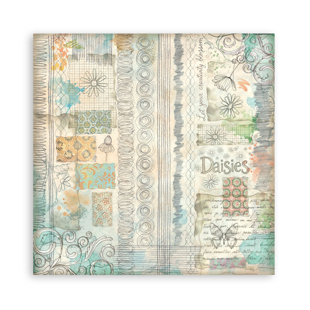 Stamperia – Blocco scrapbooking 30,5 × 30,5 cm – 10 fogli fronte-retro - Daisy Art - immagine 14