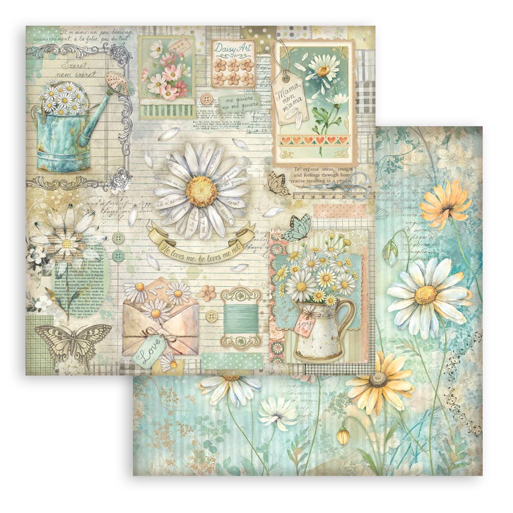 Stamperia – Blocco scrapbooking 30,5 × 30,5 cm – 10 fogli fronte-retro - Daisy Art - immagine 18