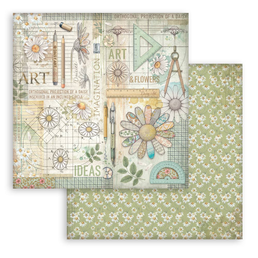 Stamperia – Blocco scrapbooking 30,5 × 30,5 cm – 10 fogli fronte-retro - Daisy Art - immagine 21