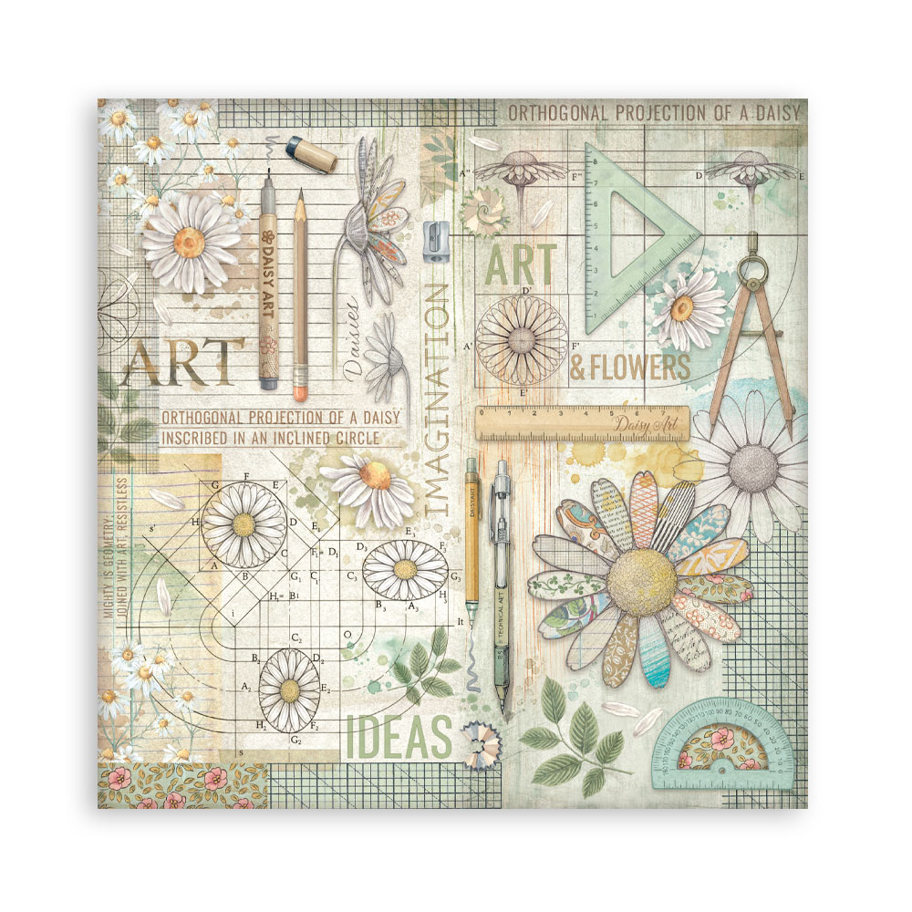 Stamperia – Blocco scrapbooking 30,5 × 30,5 cm – 10 fogli fronte-retro - Daisy Art - immagine 22