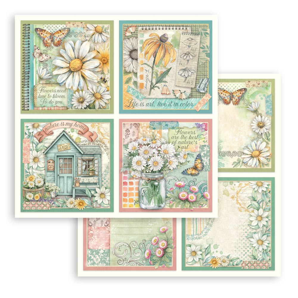 Stamperia – Blocco scrapbooking 30,5 × 30,5 cm – 10 fogli fronte-retro - Daisy Art - immagine 24