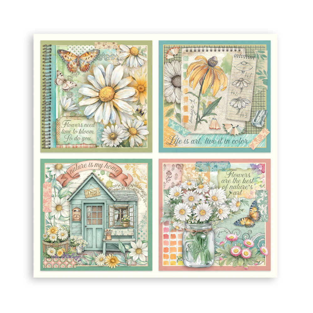 Stamperia – Blocco scrapbooking 30,5 × 30,5 cm – 10 fogli fronte-retro - Daisy Art - immagine 25