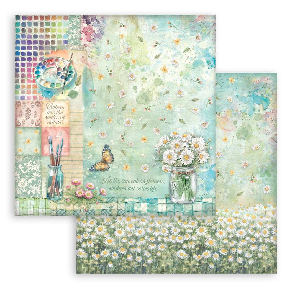 Stamperia – Blocco scrapbooking 30,5 × 30,5 cm – 10 fogli fronte-retro - Daisy Art - immagine 27