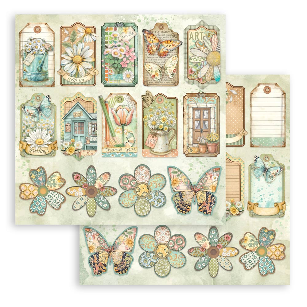 Stamperia – Blocco scrapbooking 30,5 × 30,5 cm – 10 fogli fronte-retro - Daisy Art - immagine 30