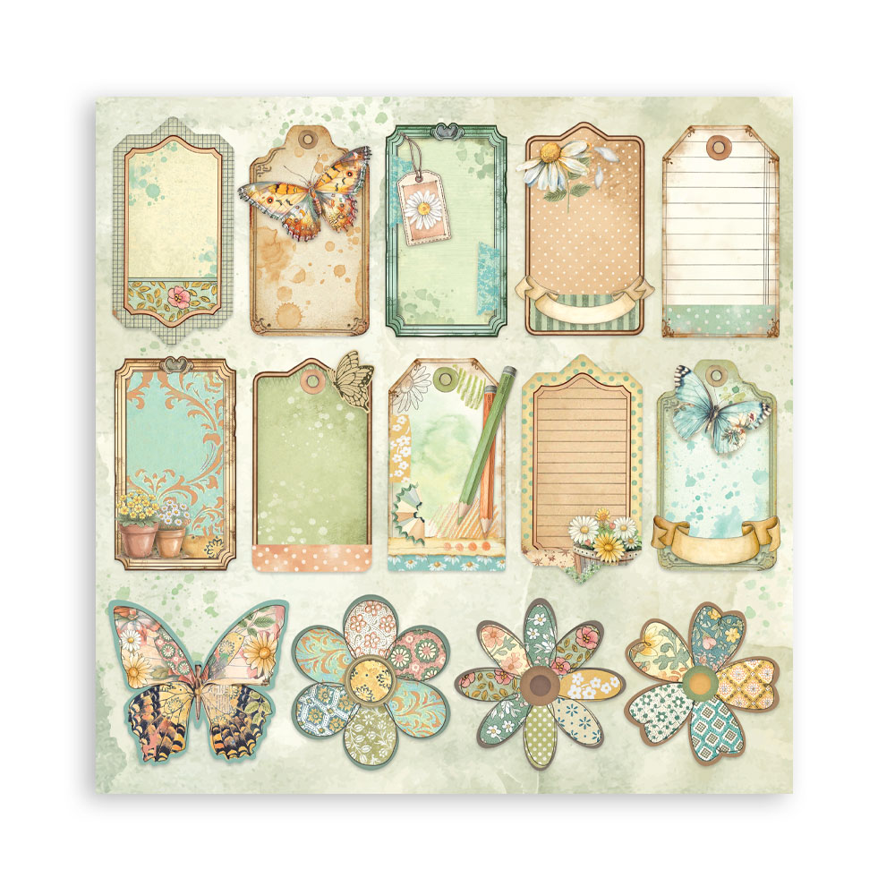 Stamperia – Blocco scrapbooking 30,5 × 30,5 cm – 10 fogli fronte-retro - Daisy Art - immagine 31