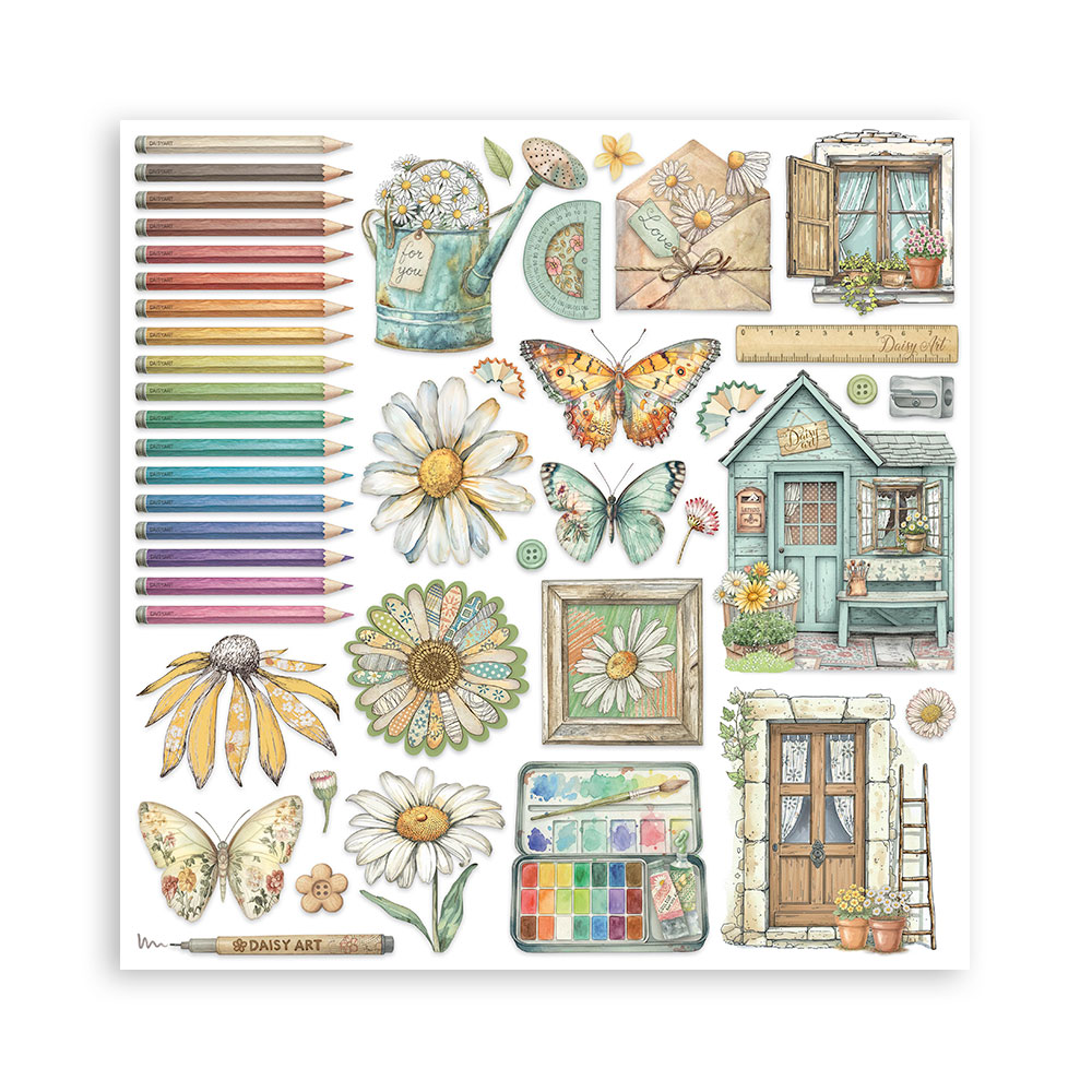Stamperia – Blocco scrapbooking 30,5 × 30,5 cm – 10 fogli fronte-retro - Daisy Art - immagine 32