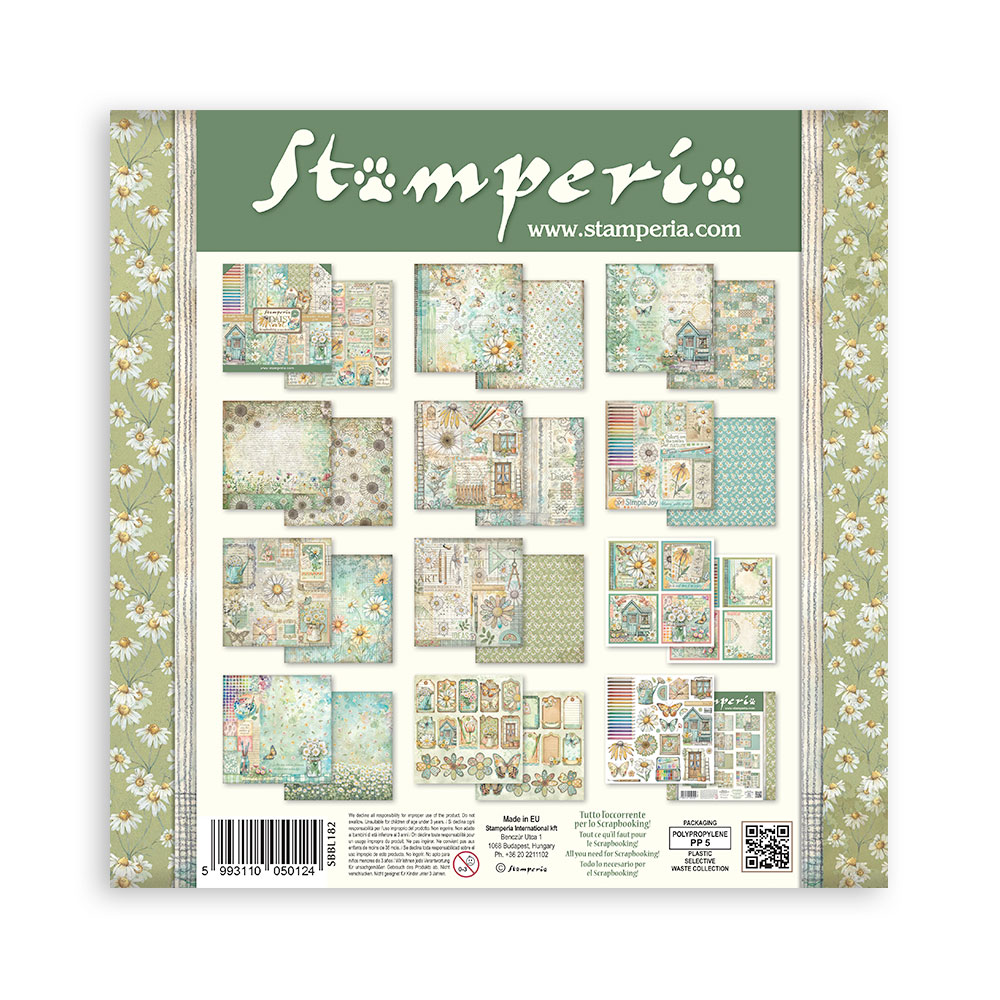 Stamperia – Blocco scrapbooking 30,5 × 30,5 cm – 10 fogli fronte-retro - Daisy Art - immagine 33