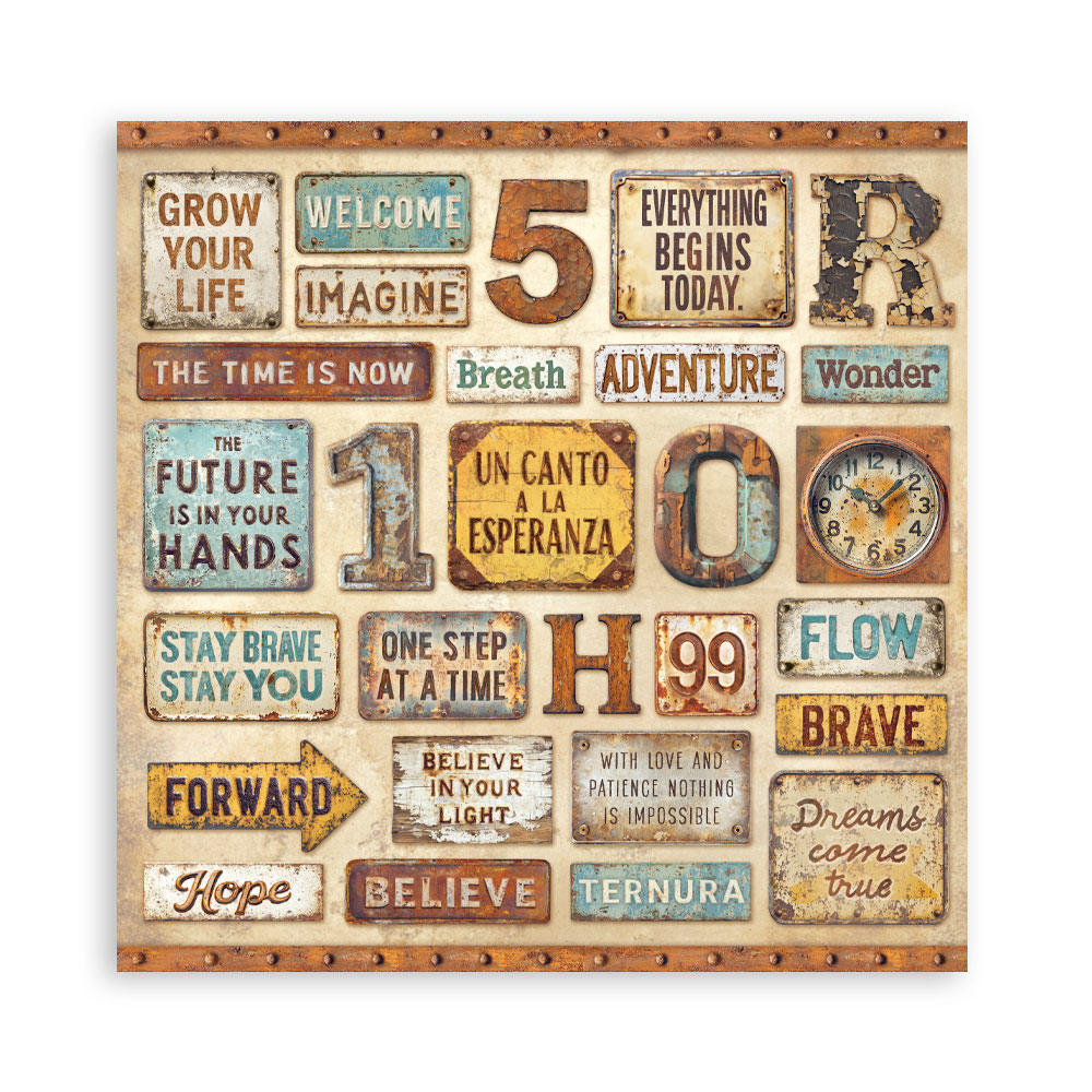 Stamperia – Blocco scrapbooking 30,5 × 30,5 cm – 10 fogli fronte-retro - A new Beginning - immagine 2