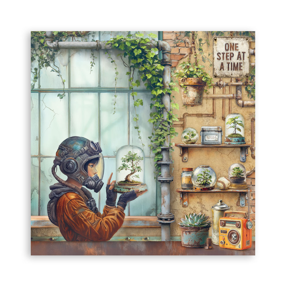 Stamperia – Blocco scrapbooking 30,5 × 30,5 cm – 10 fogli fronte-retro - A new Beginning - immagine 10