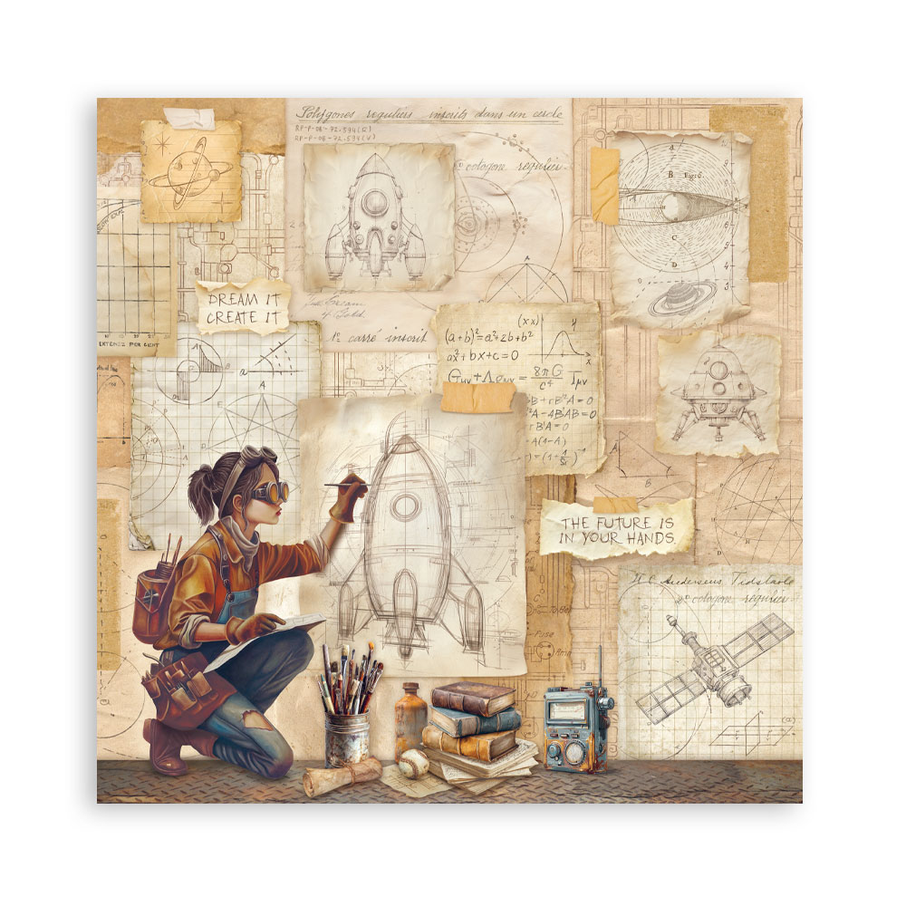 Stamperia – Blocco scrapbooking 30,5 × 30,5 cm – 10 fogli fronte-retro - A new Beginning - immagine 13