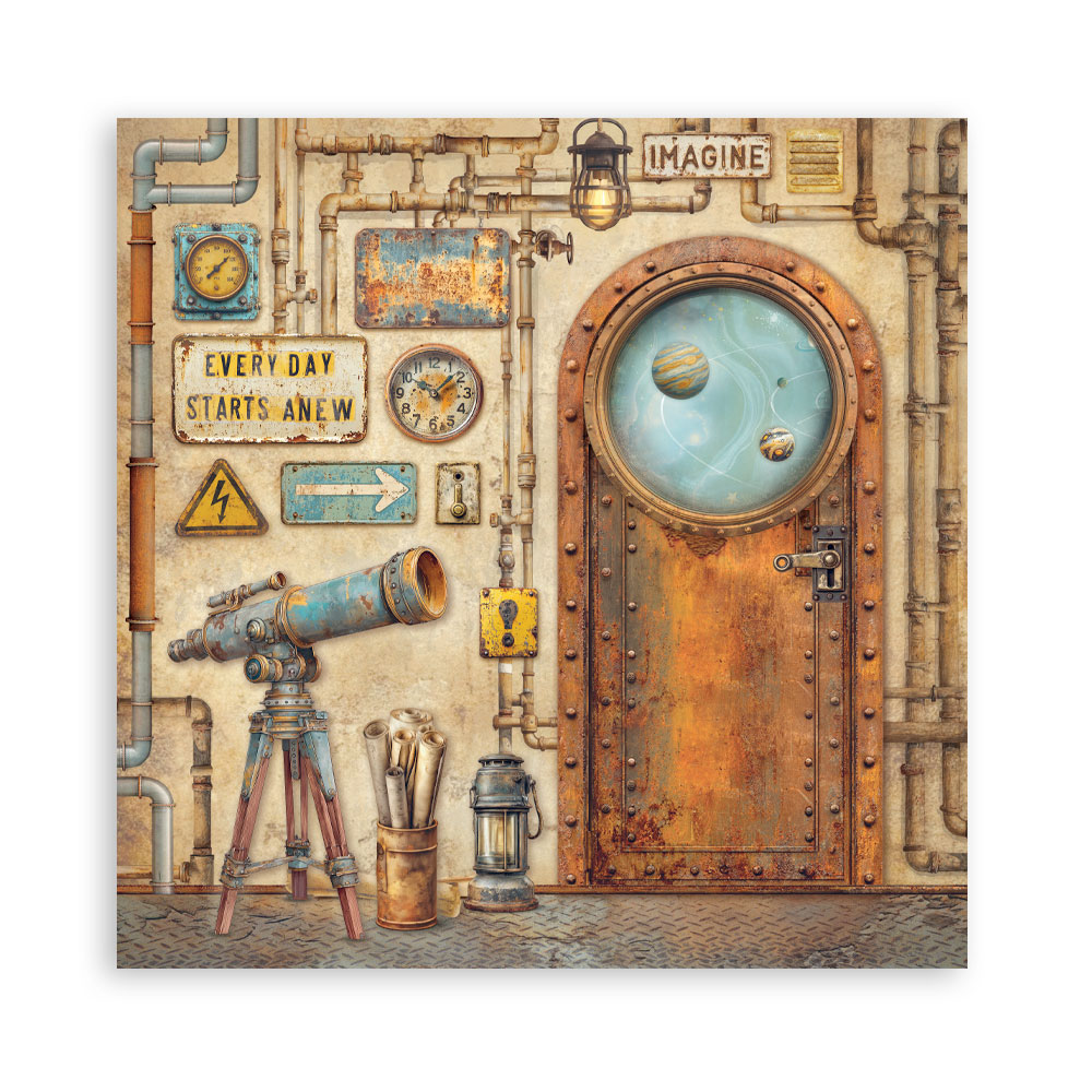 Stamperia – Blocco scrapbooking 30,5 × 30,5 cm – 10 fogli fronte-retro - A new Beginning - immagine 19
