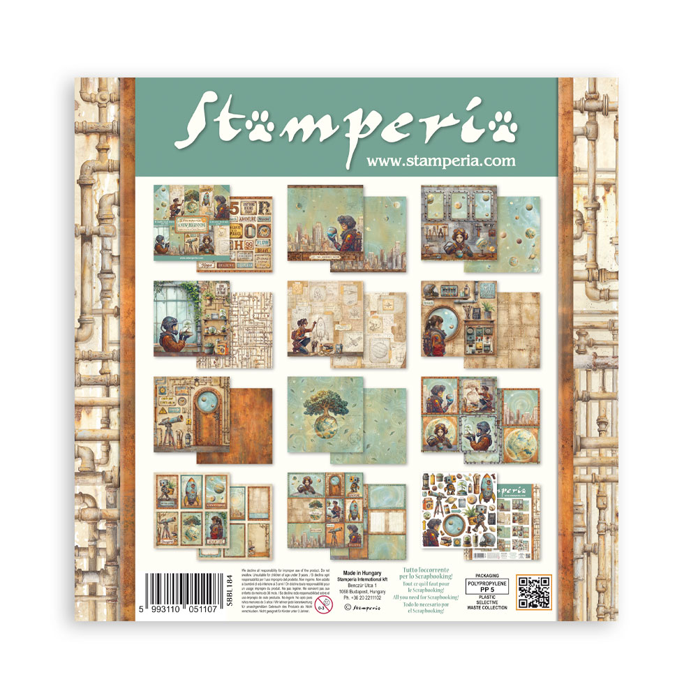 Stamperia – Blocco scrapbooking 30,5 × 30,5 cm – 10 fogli fronte-retro - A new Beginning - immagine 34