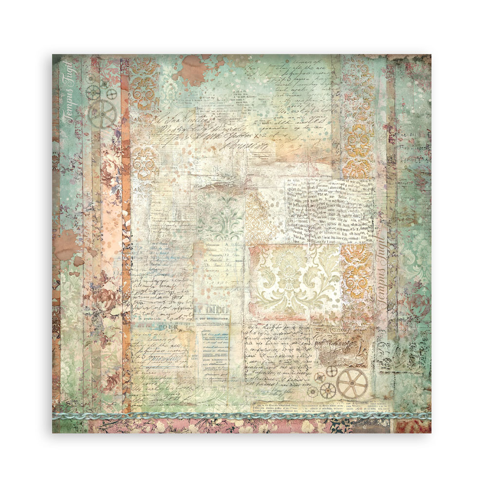 Stamperia – Blocco scrapbooking 30,5 × 30,5 cm – 10 fogli fronte-retro - Gardens of Time - immagine 29
