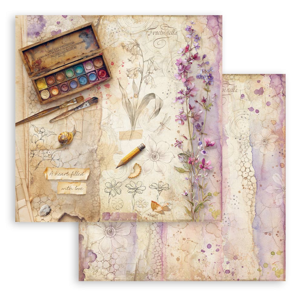 Stamperia – Blocco scrapbooking 30,5 × 30,5 cm – 10 fogli fronte-retro - All Around - immagine 22