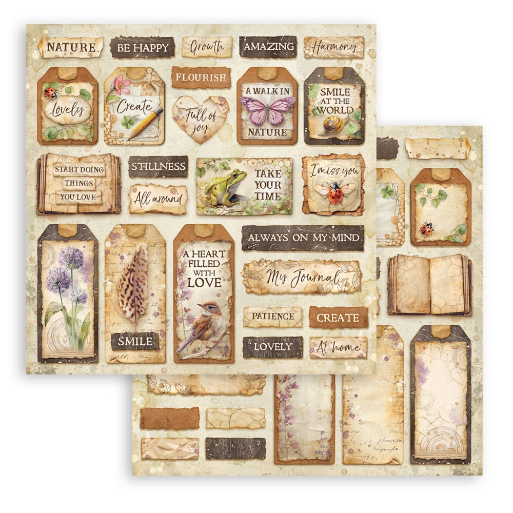 Stamperia – Blocco scrapbooking 30,5 × 30,5 cm – 10 fogli fronte-retro - All Around - immagine 25