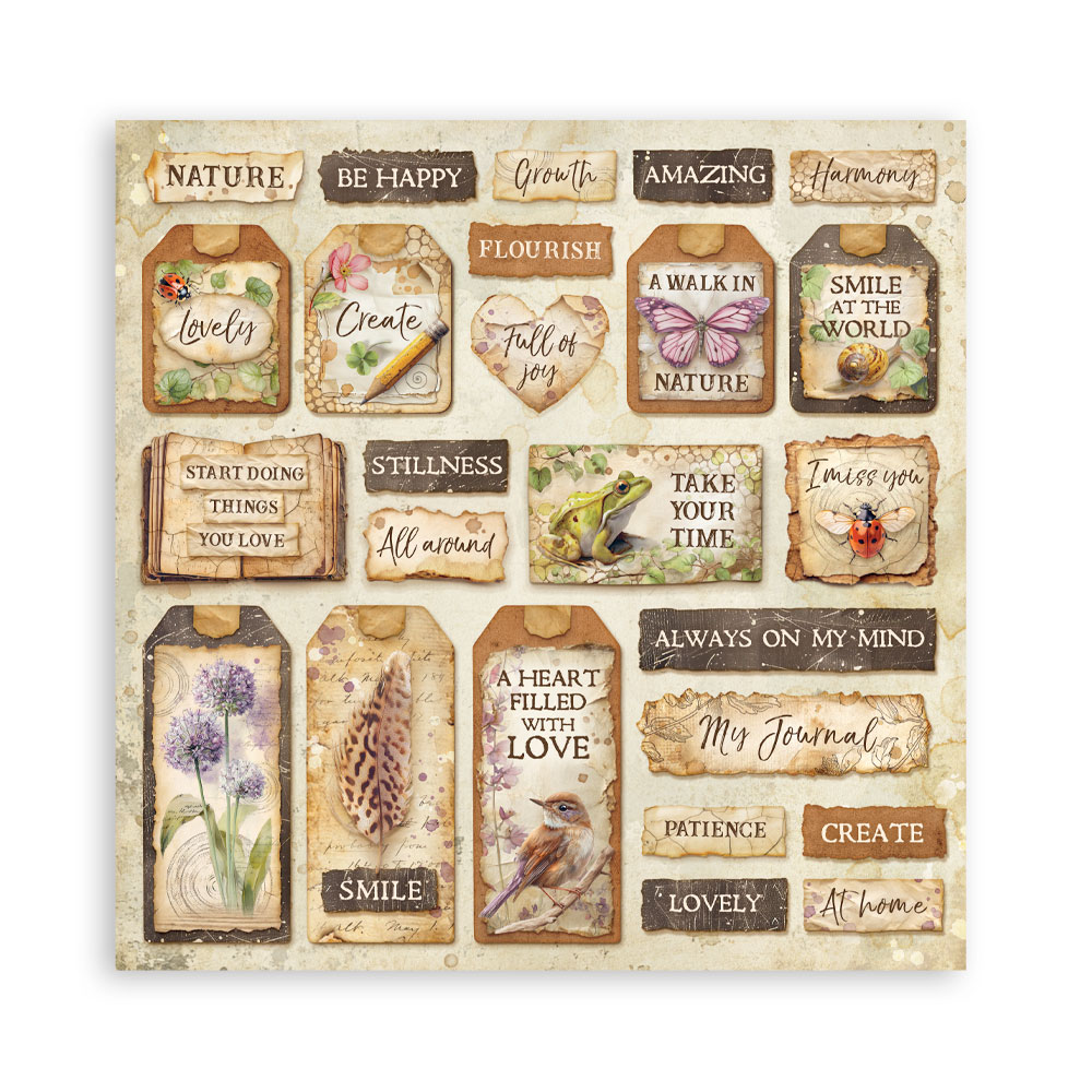 Stamperia – Blocco scrapbooking 30,5 × 30,5 cm – 10 fogli fronte-retro - All Around - immagine 26