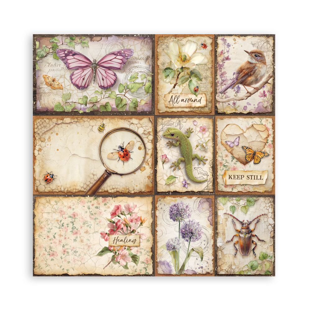 Stamperia – Blocco scrapbooking 30,5 × 30,5 cm – 10 fogli fronte-retro - All Around - immagine 29