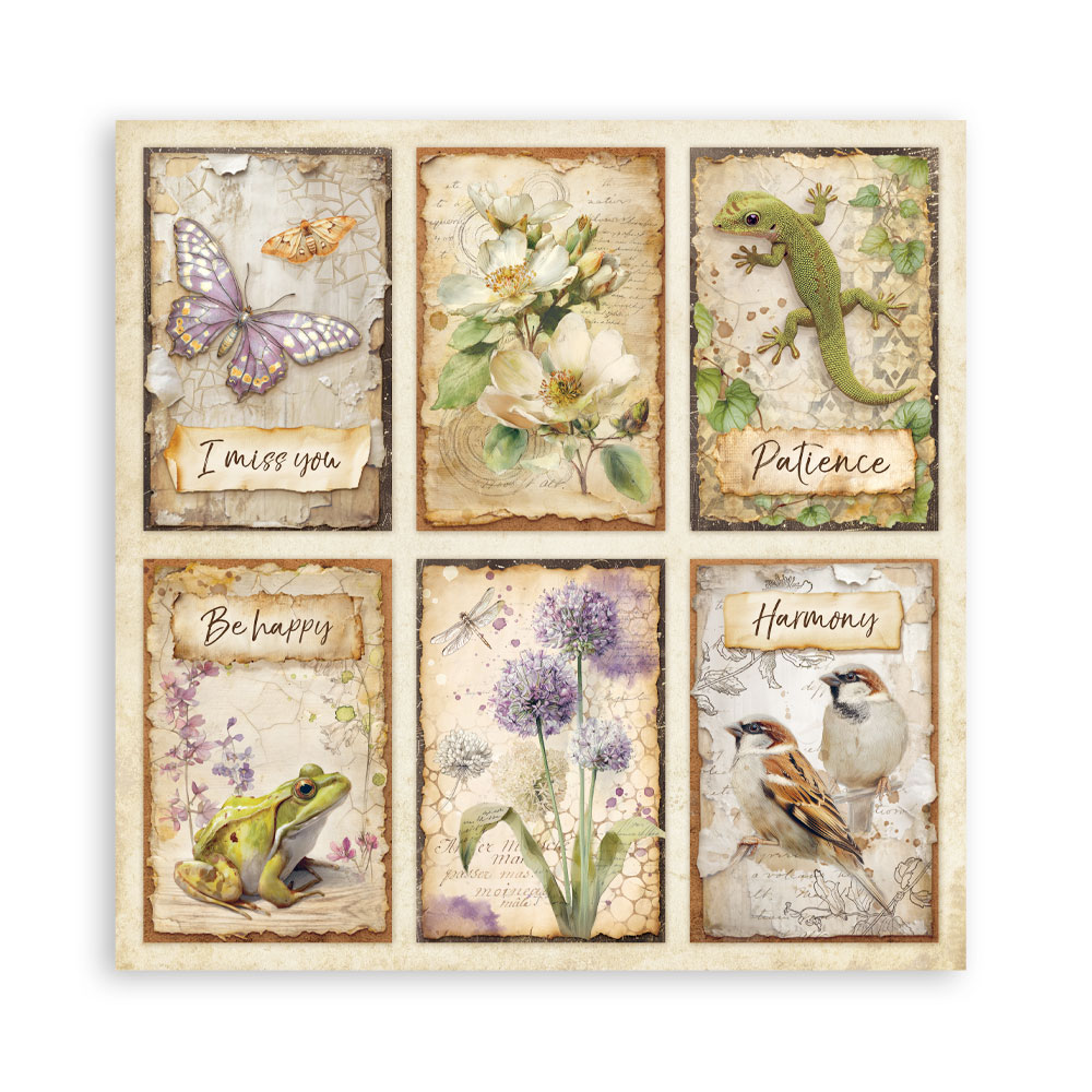 Stamperia – Blocco scrapbooking 30,5 × 30,5 cm – 10 fogli fronte-retro - All Around - immagine 32