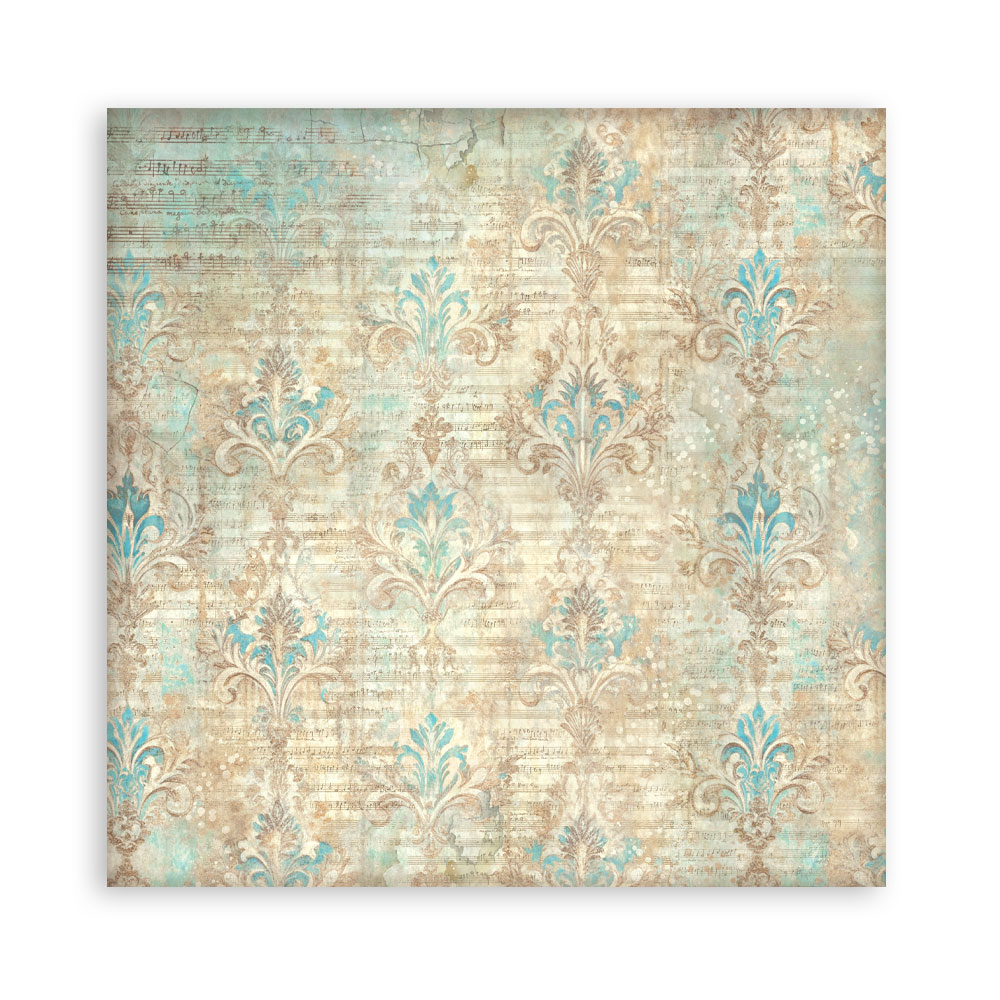 Stamperia – Blocco scrapbooking 30,5 × 30,5 cm – 10 fogli fronte-retro - Symphony - immagine 8