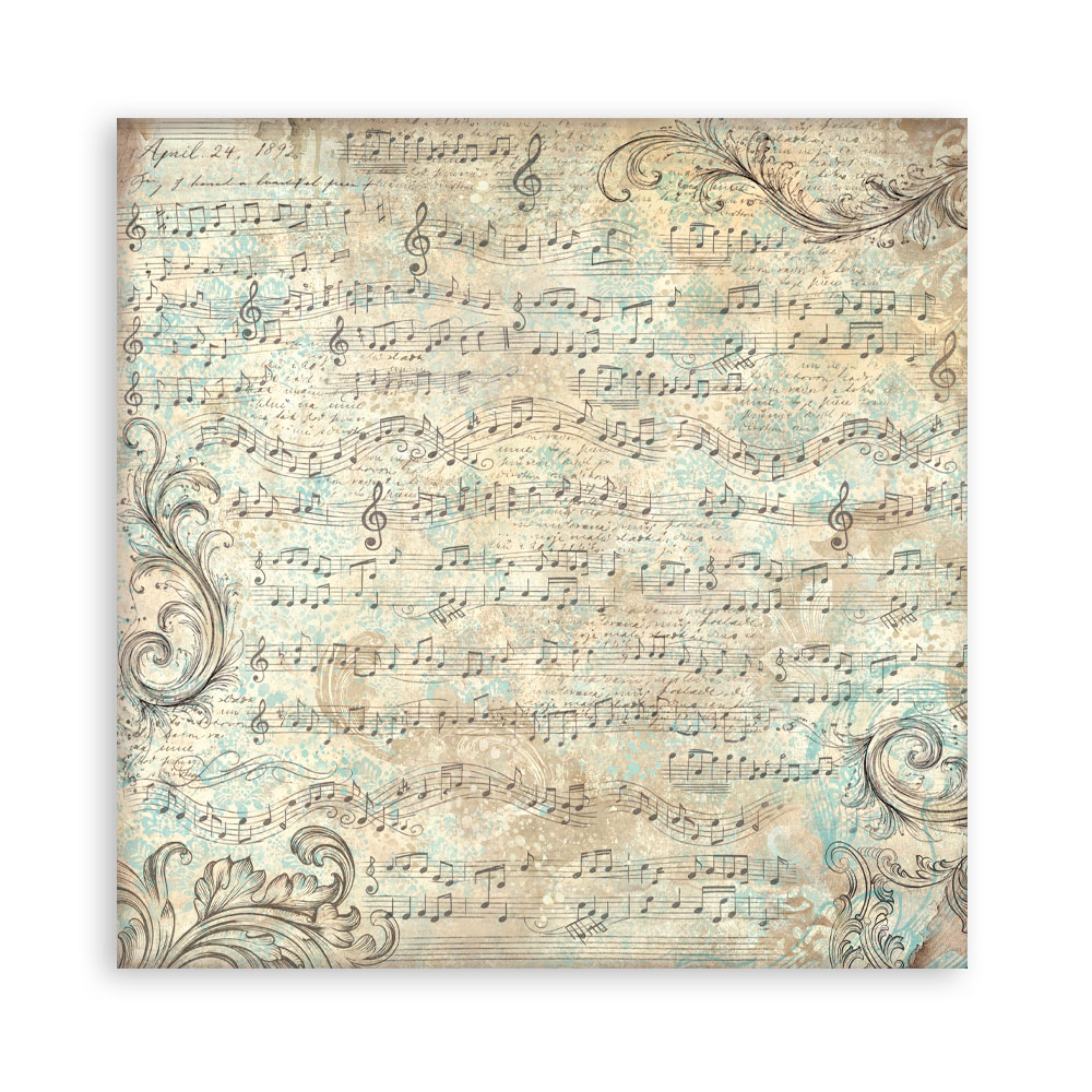 Stamperia – Blocco scrapbooking 30,5 × 30,5 cm – 10 fogli fronte-retro - Symphony - immagine 14