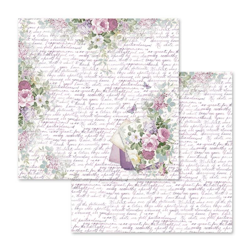 Stamperia – Blocco scrapbooking 30,5 × 30,5 cm – 10 fogli fronte-retro - Lilac - immagine 4