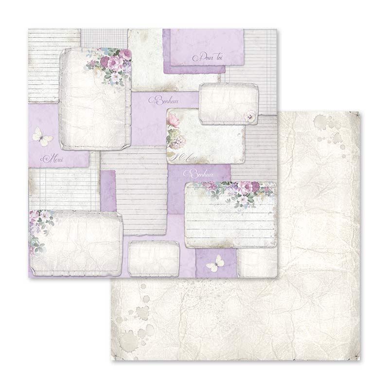 Stamperia – Blocco scrapbooking 30,5 × 30,5 cm – 10 fogli fronte-retro - Lilac - immagine 8
