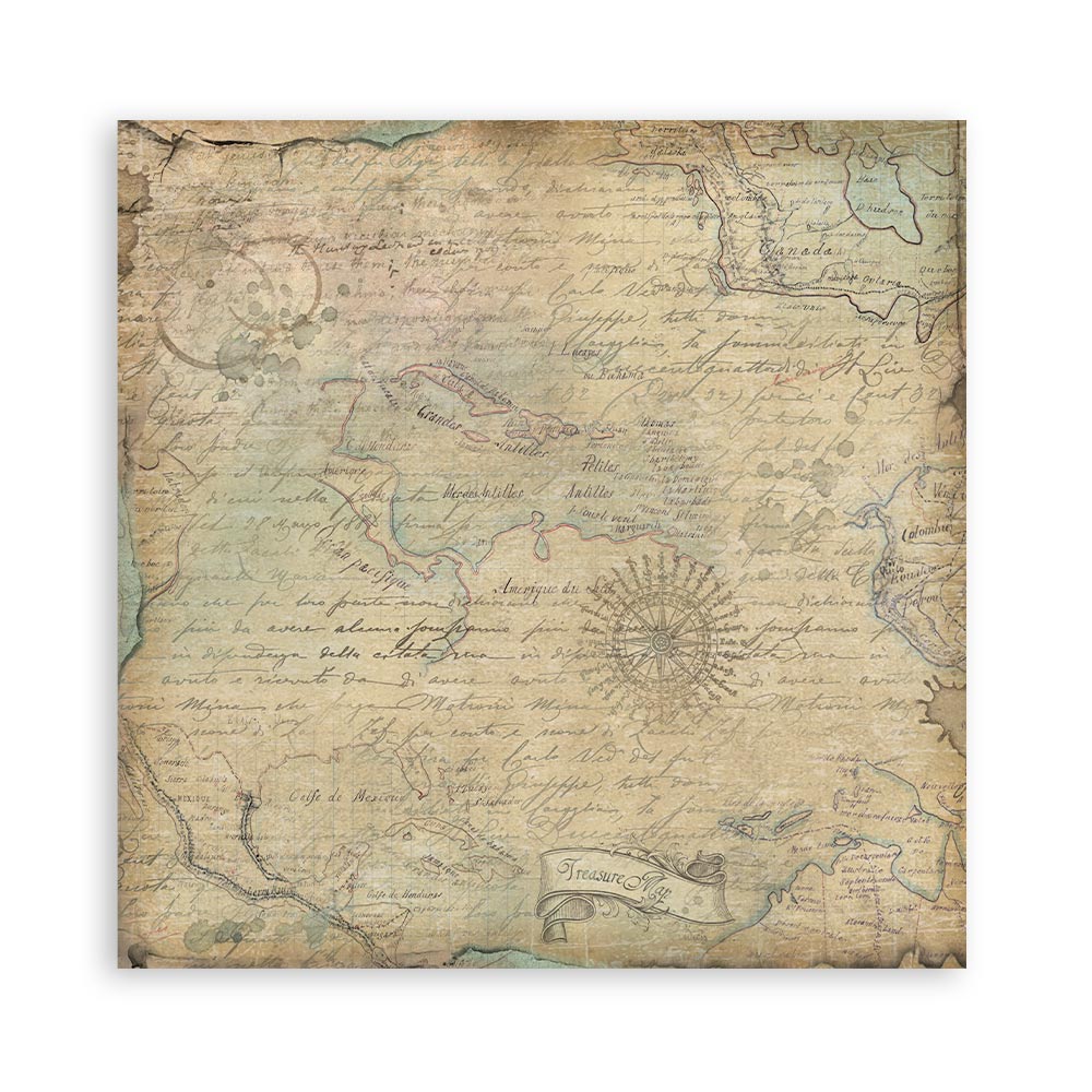 Stamperia – Blocco scrapbooking 30,5 × 30,5 cm – 10 fogli fronte-retro - Around the world - immagine 4
