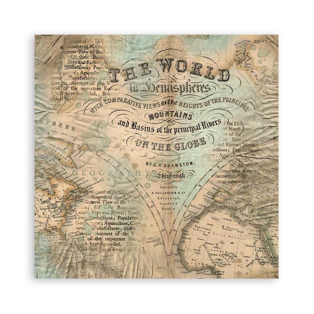 Stamperia – Blocco scrapbooking 30,5 × 30,5 cm – 10 fogli fronte-retro - Around the world - immagine 9
