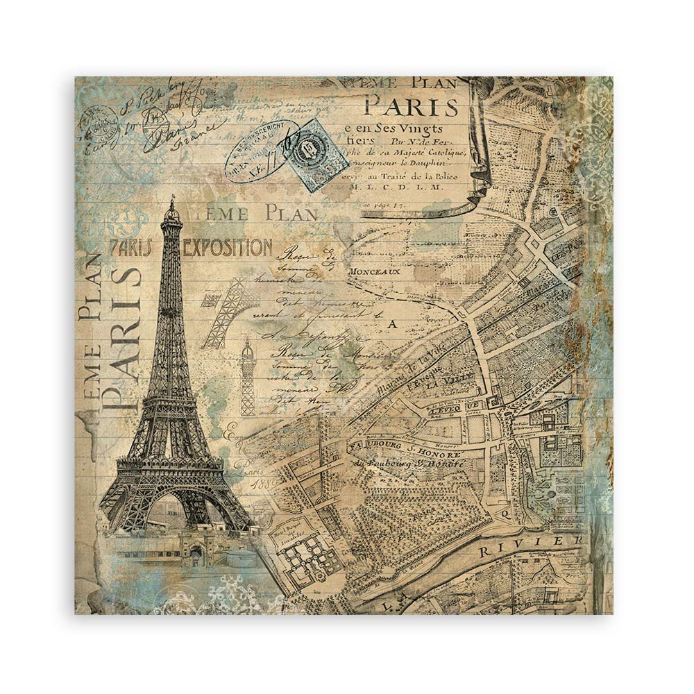 Stamperia – Blocco scrapbooking 30,5 × 30,5 cm – 10 fogli fronte-retro - Around the world - immagine 15