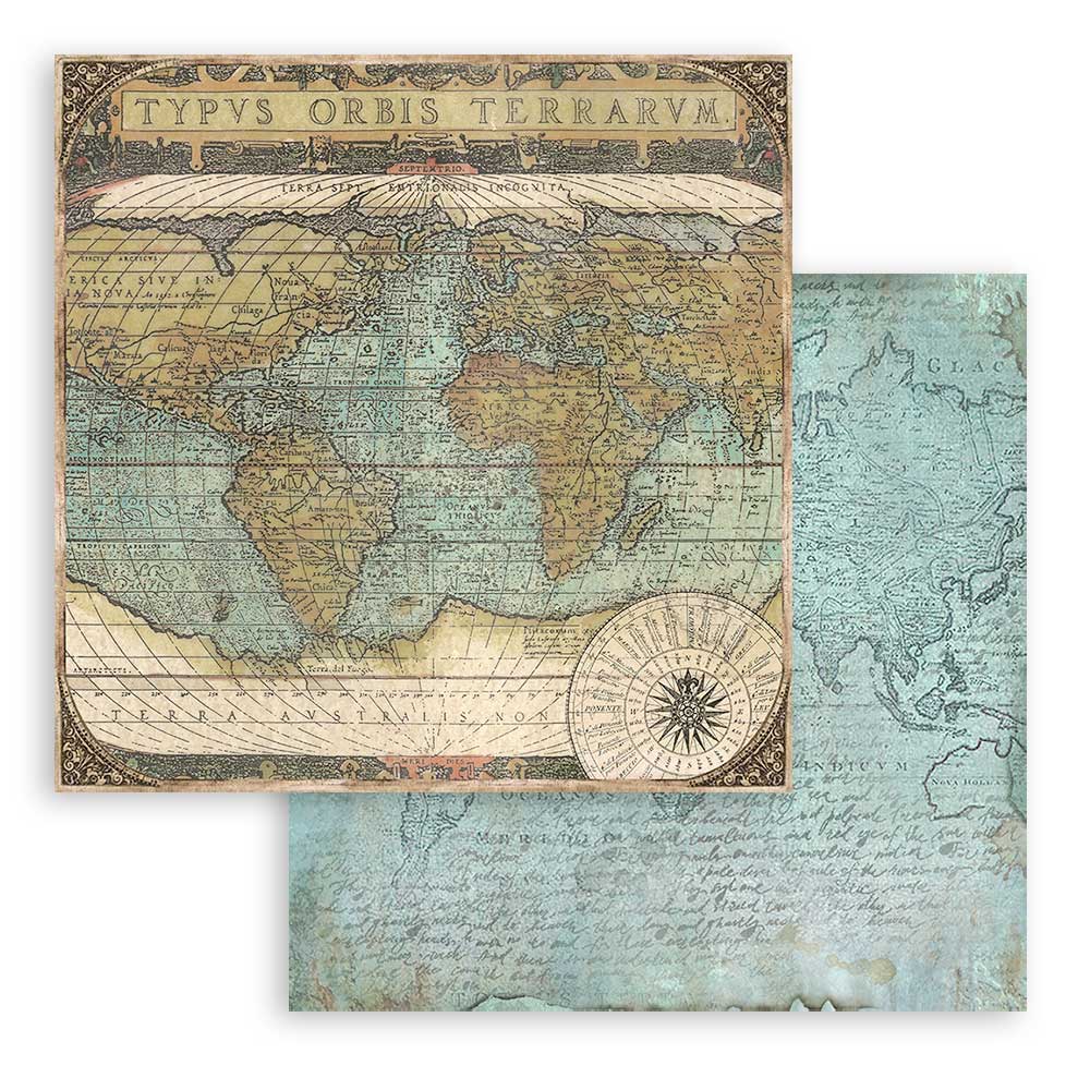 Stamperia – Blocco scrapbooking 30,5 × 30,5 cm – 10 fogli fronte-retro - Around the world - immagine 26