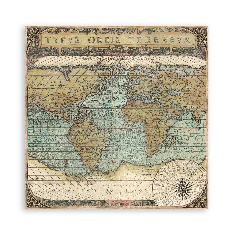 Stamperia – Blocco scrapbooking 30,5 × 30,5 cm – 10 fogli fronte-retro - Around the world - immagine 27