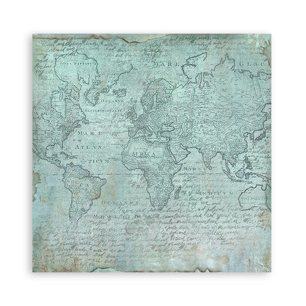 Stamperia – Blocco scrapbooking 30,5 × 30,5 cm – 10 fogli fronte-retro - Around the world - immagine 28