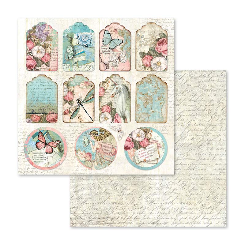 Stamperia – Blocco scrapbooking 30,5 × 30,5 cm – 10 fogli fronte-retro - Wonderland - immagine 10