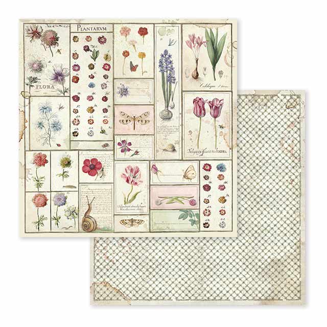Stamperia – Blocco scrapbooking 30,5 × 30,5 cm – 10 fogli fronte-retro - Spring Botanic - immagine 4