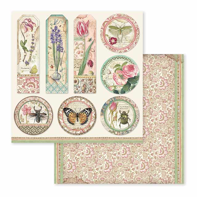 Stamperia – Blocco scrapbooking 30,5 × 30,5 cm – 10 fogli fronte-retro - Spring Botanic - immagine 10