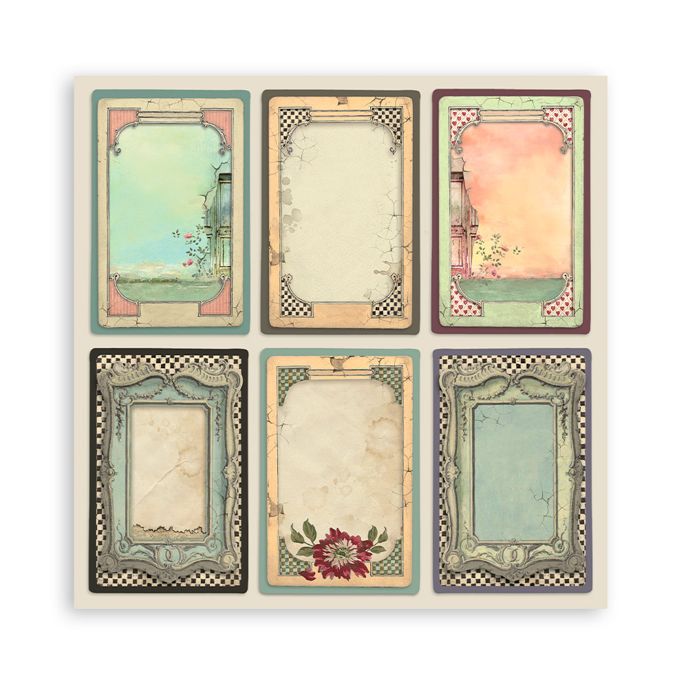 Stamperia – Blocco scrapbooking 30,5 × 30,5 cm – 10 fogli fronte-retro - Alice - immagine 11