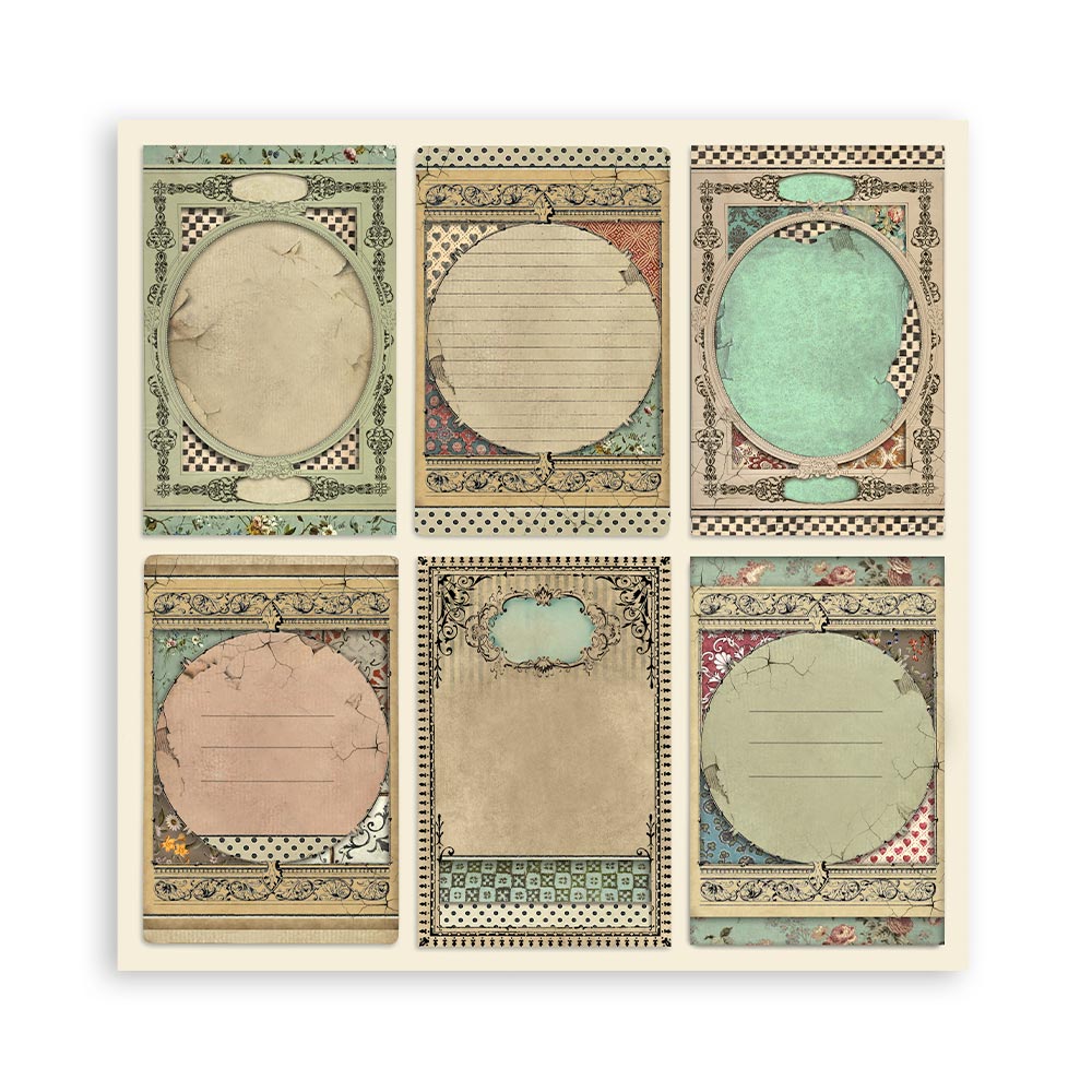 Stamperia – Blocco scrapbooking 30,5 × 30,5 cm – 10 fogli fronte-retro - Alice - immagine 23